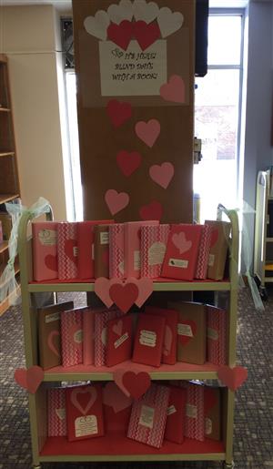 Blind date with a book display 